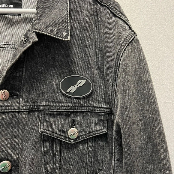We11done Logo Patch Denim Jacket - Picture 5 of 11
